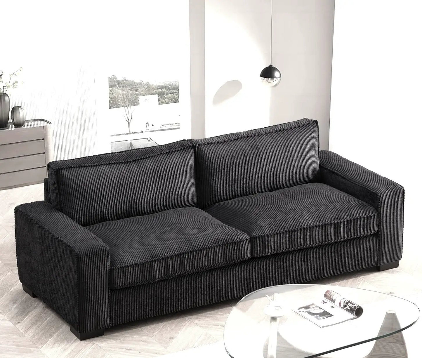 Luxe Sofa With Sleek Design and Spacious Comfort