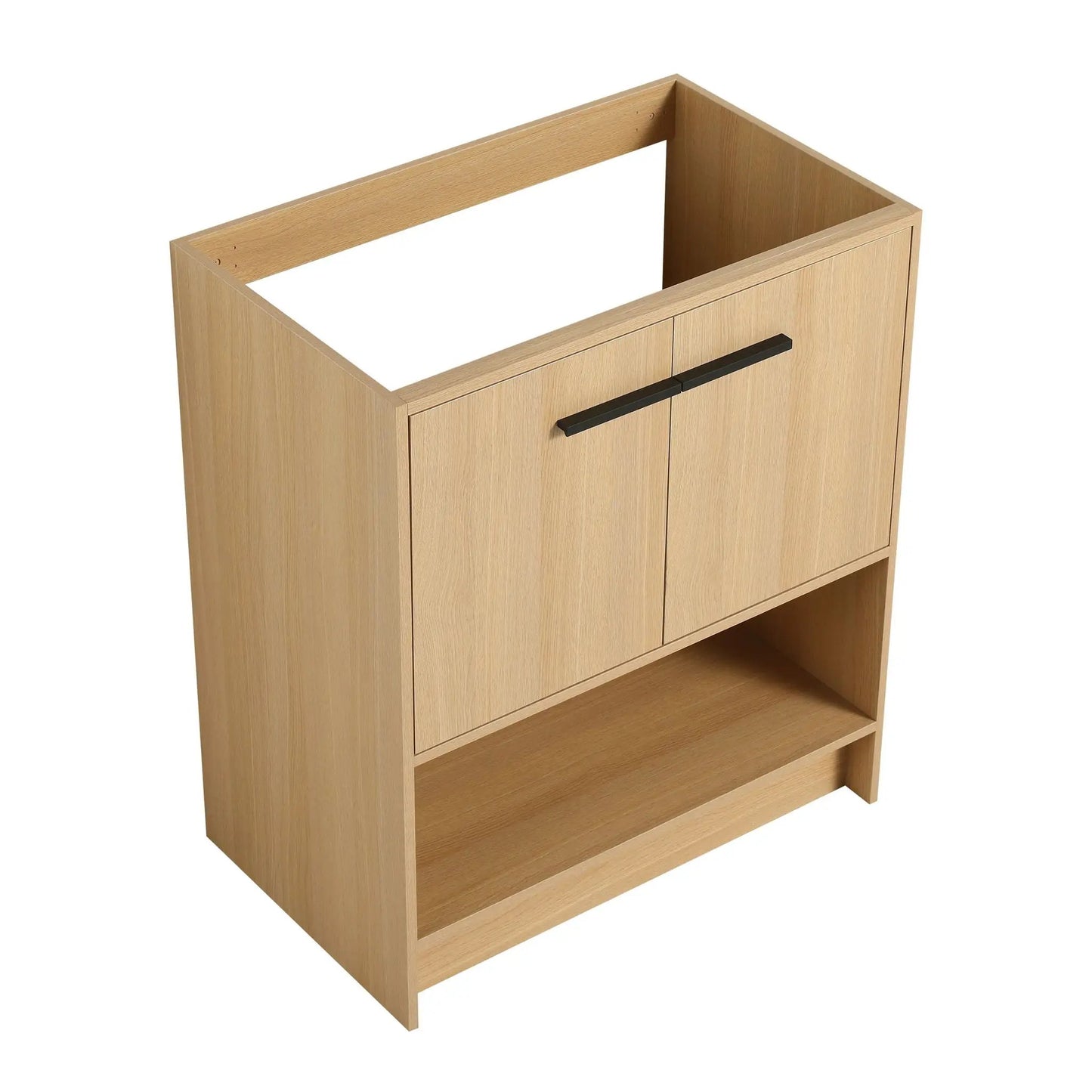 Sleek Freestanding Bathroom Vanity with Two Doors