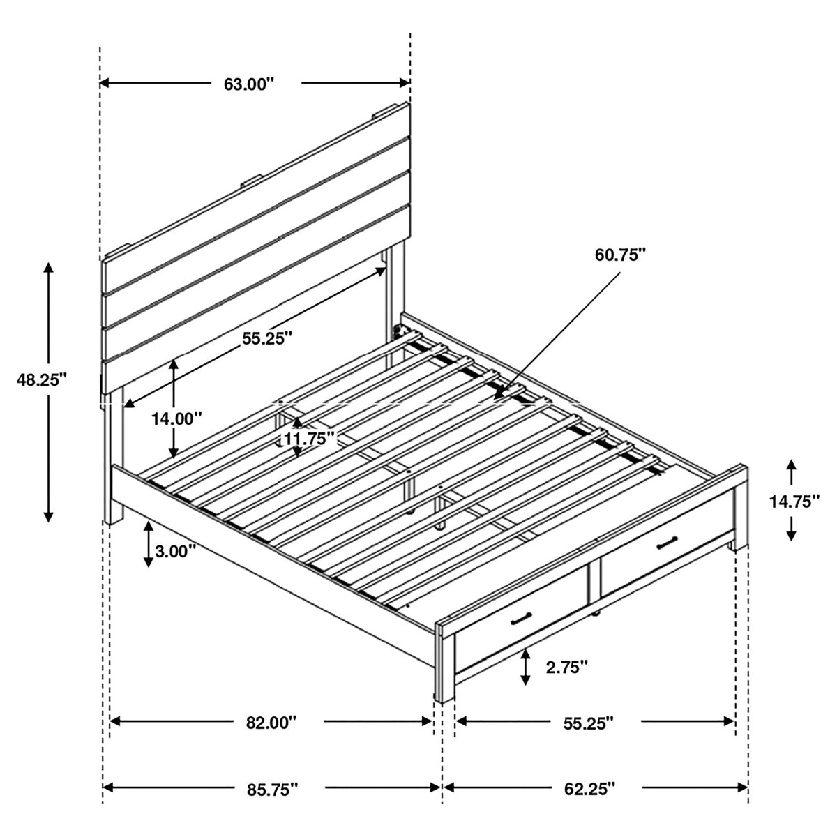 Geary Panel Bed by HouseOfZazla, panel bed frame on Tampa Home & Garden Store