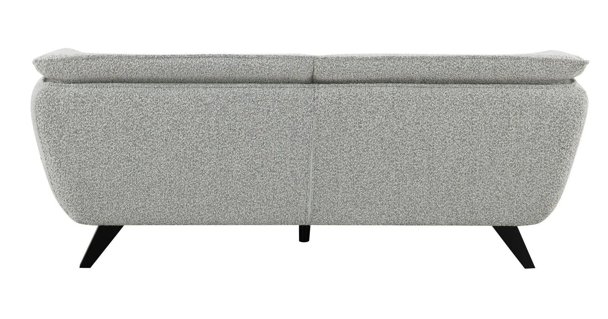 Nayeli Boucle Sofa from Unique Piece Furniture in gray boucle with black legs on Tampa Home & Garden Store