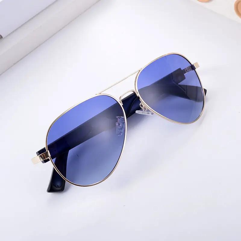 FLIPSTYLEZLLC aviator sunglasses with gold frame and blue mirrored polarized lenses on Tampa Home & Garden Store