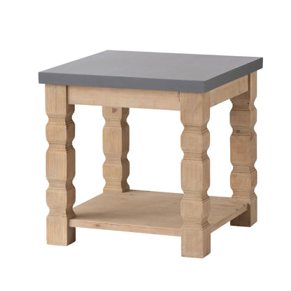 Rustic Modern Console Table With Concrete Top