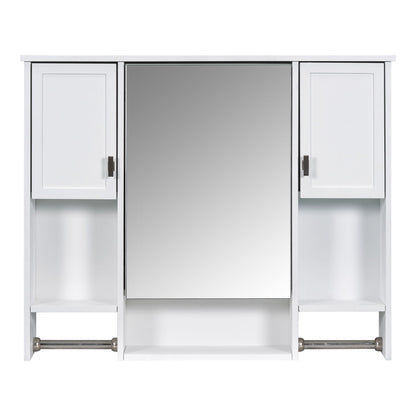 Wall Mounted Bathroom Cabinet and Mirror Shelf