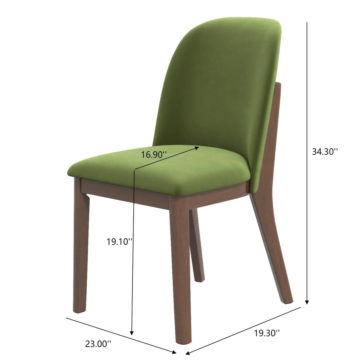 Kaitlyn Mid Century Dining Chairs Set of 2