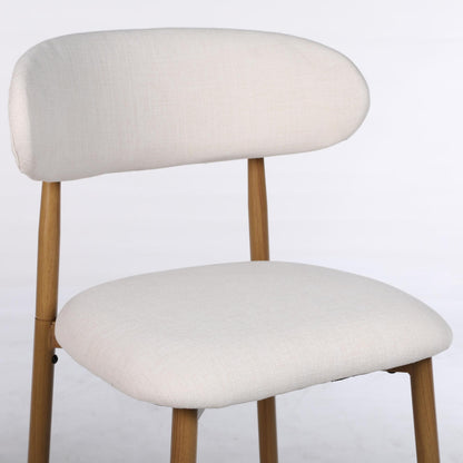 Set of Upholstered Counter Bar Stools for Kitchen