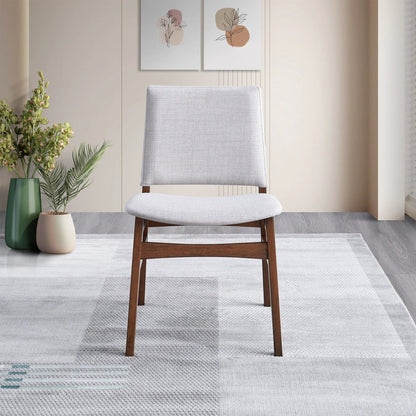 Gusto Dining Chair Set of 2 Brown and Light Gray