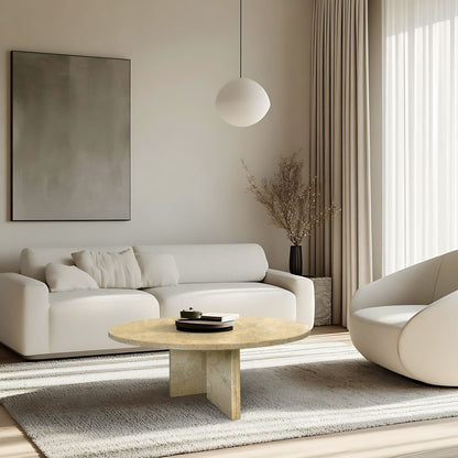 Luxury Marble Coffee Table With Unique Veining