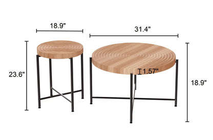 Coffee and End Table Set Waterproof Cover Brown