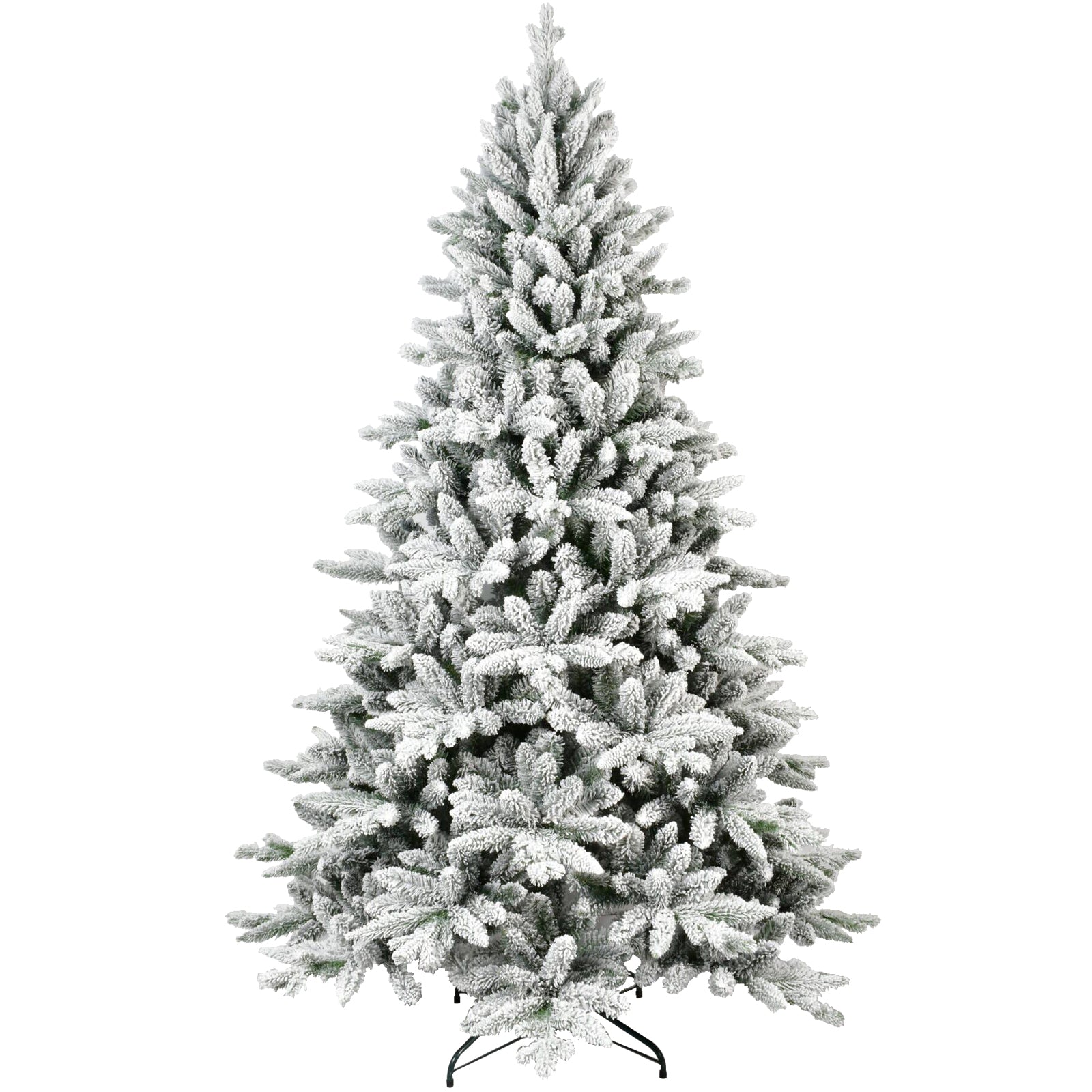 7ft Flocked Christmas Tree with 1514 Tips white flocked branches HouseOfZazla on Tampa Home & Garden Store