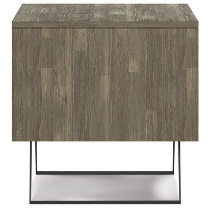 Lowry Handcrafted End Table with Acacia Drawer