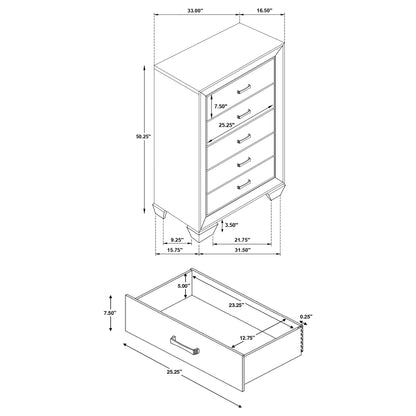 Oatfield Transitional Solid Wood Bedroom Set