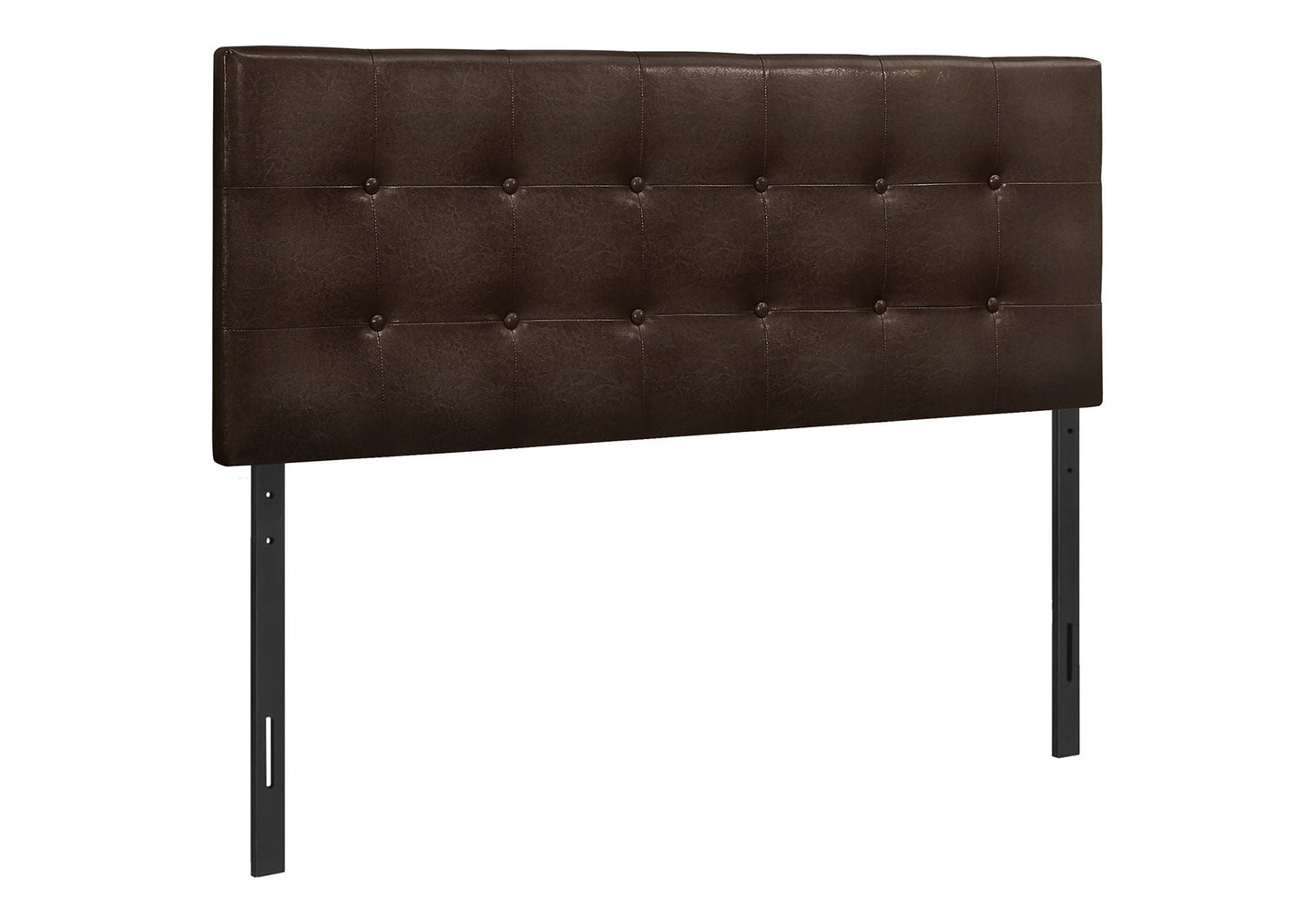 The Brown Faux Leather Upholstered Headboard