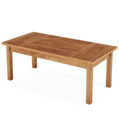 Executive Desk with solid wood legs in natural light brown finish by HouseOfZazla on Tampa Home & Garden Store
