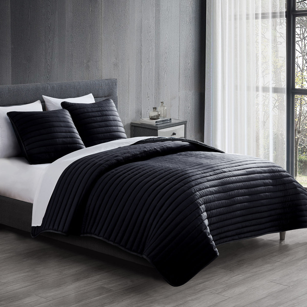 Excursion Twin Puffer Quilt and Comforter Set