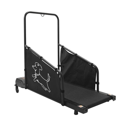 HouseOfZazla dog treadmill frame in black with non-slip belt and dog logo side panel on Tampa Home & Garden Store