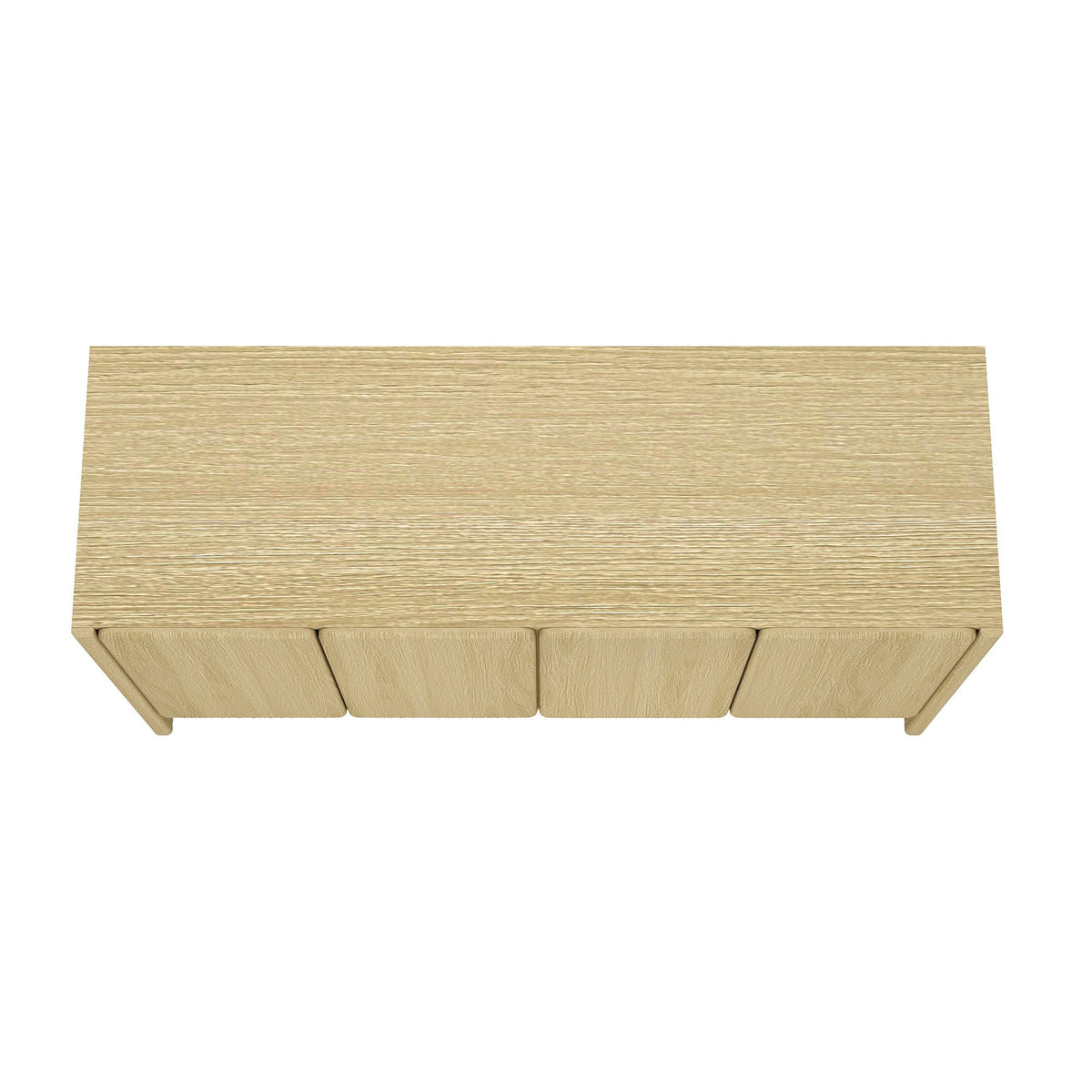 Linda Sideboard in light oak finish with angled doors and visible wood grain HouseOfZazla on Tampa Home & Garden Store