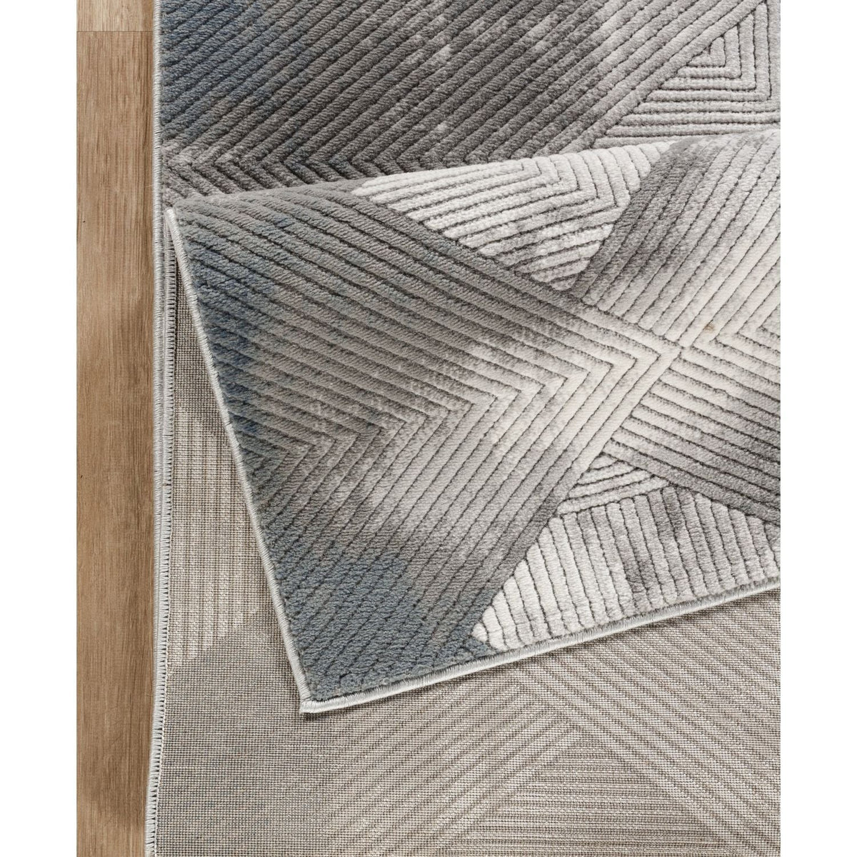 Modern Geometric Area Rug ivory and gray by HouseOfZazla on Tampa Home & Garden Store