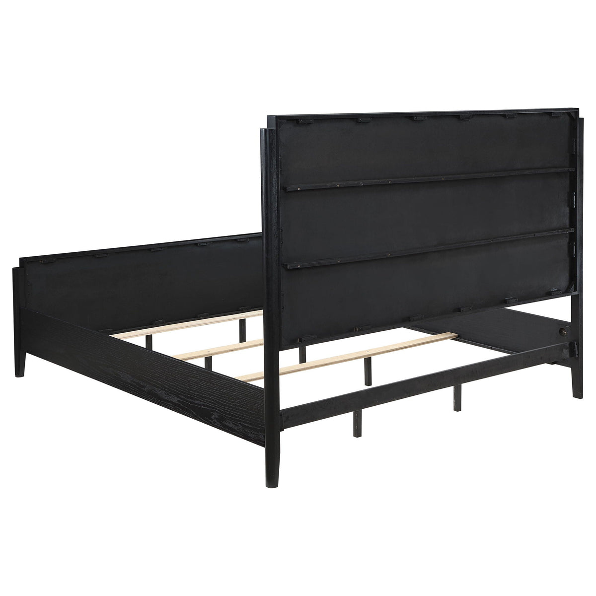 Ennis 4-Piece Bedroom Set black metal bed frame by HouseOfZazla on Tampa Home & Garden Store