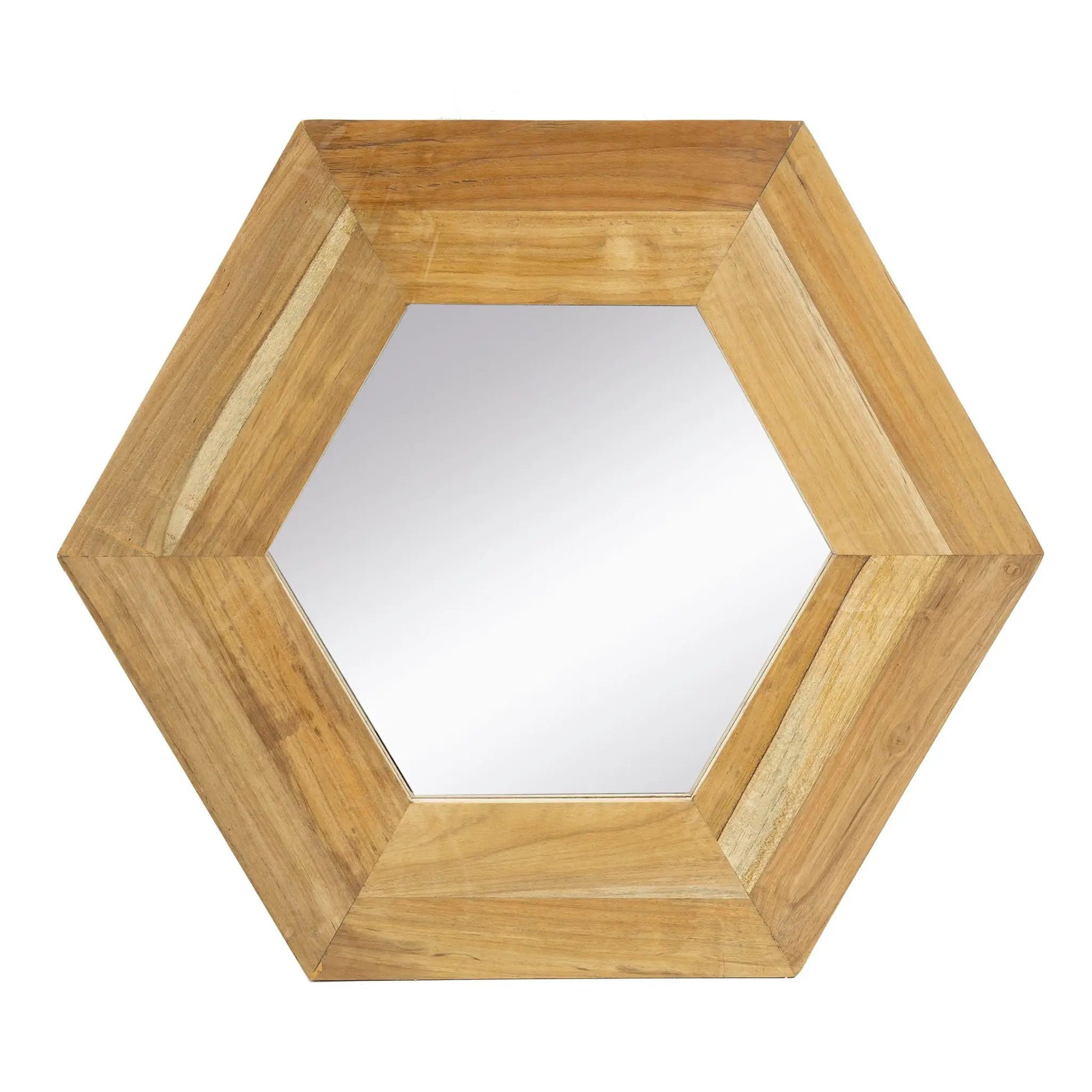 Hexagon wood frame mirror by Unique Piece Furniture accent mirrors on Tampa Home & Garden Store
