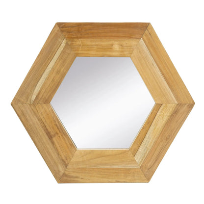 Hexagon wood frame mirror by Unique Piece Furniture accent mirrors on Tampa Home & Garden Store