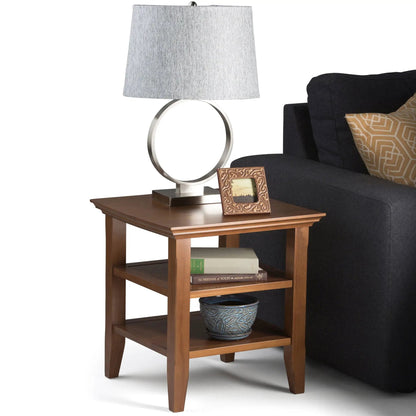 Acadian Handcrafted End Table Solid Wood
