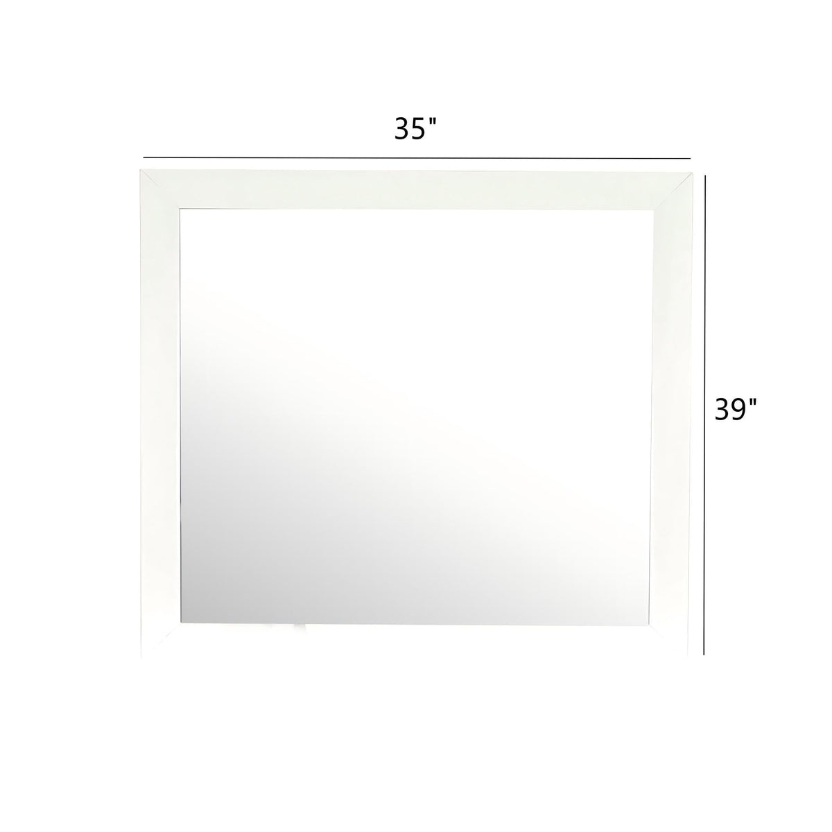 Marilla Mirror with Low Distortion Glass by HouseOfZazla 35x39 inch wall mirror on Tampa Home & Garden Store