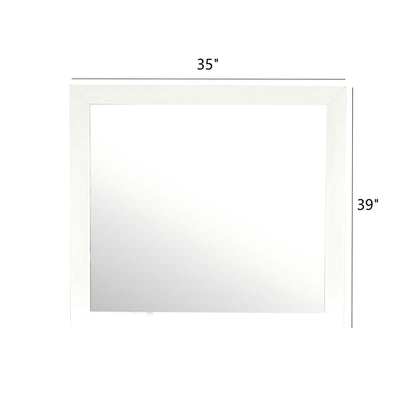 Marilla Mirror with Low Distortion Glass by HouseOfZazla 35x39 inch wall mirror on Tampa Home & Garden Store