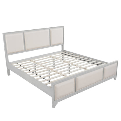King Size Bed Frame and the Upholstered Headboard