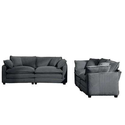 Elegant Sectional Sofa Set with Deep Seats