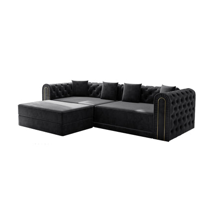 3 In 1 Convertible Sofa and Ottoman Bed