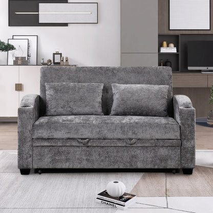 Convertible Sofa With Usb And Adjustable Backrest