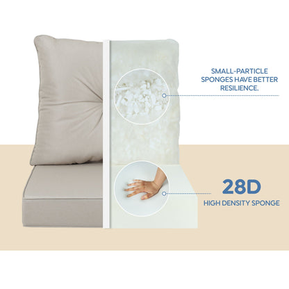 Waterproof Outdoor Deep Seat Cushions for Beige