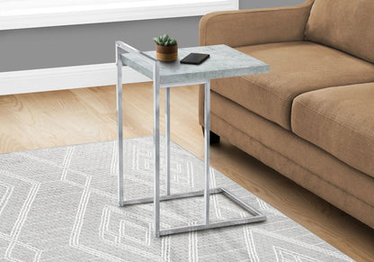 C Shaped Accent Table for Sofas and Beds Modern