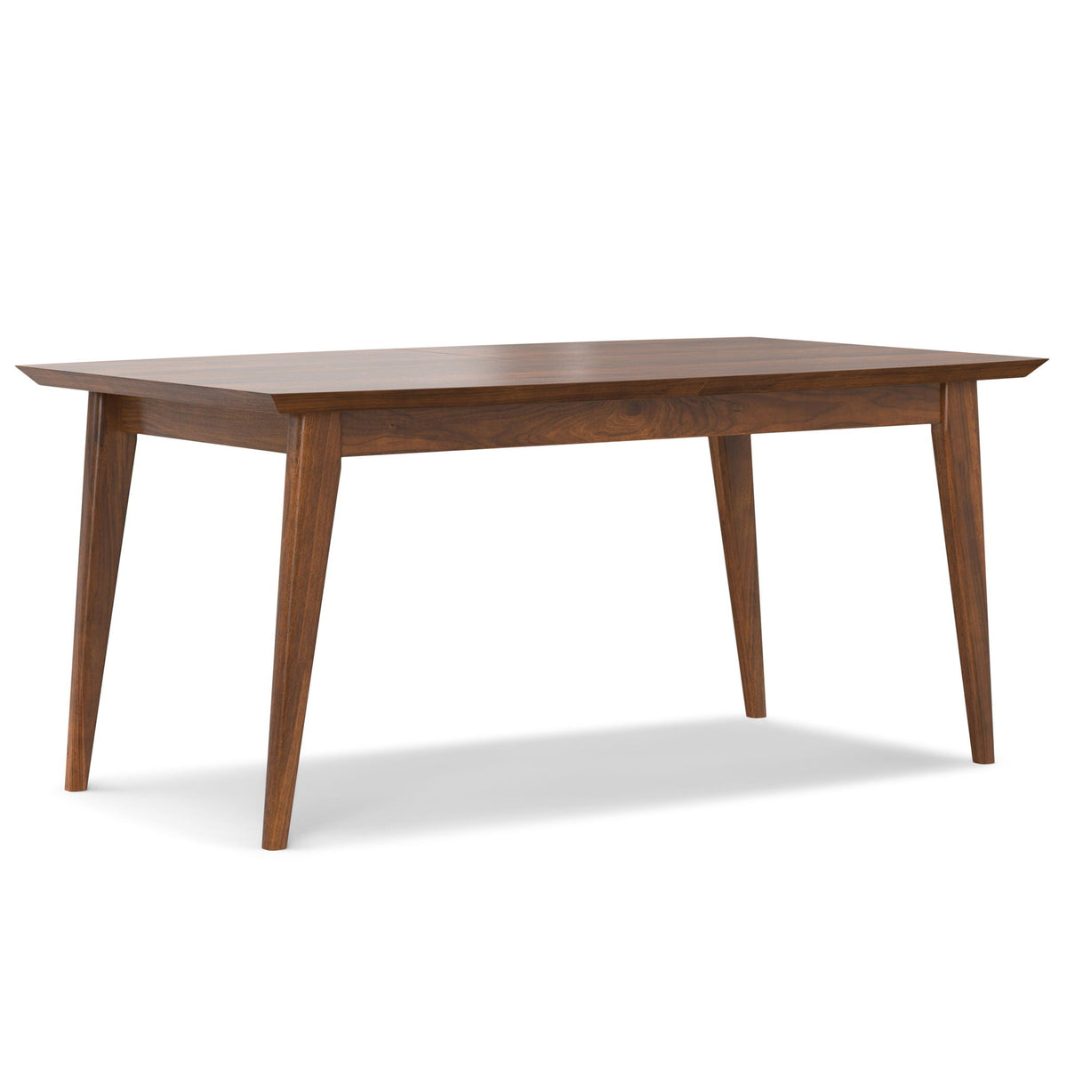 Elegant rubberwood rectangular dining table in dark brown finish by HouseOfZazla on Tampa Home & Garden Store
