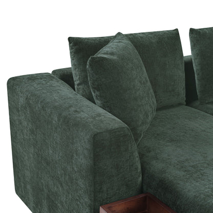 Modern L Shaped Sofa With Storage And Upholstery