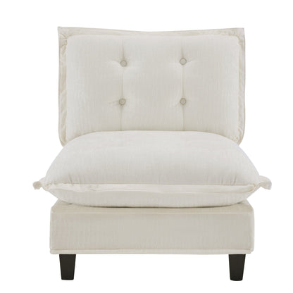 73 Inch Armless Sofa and Chenille Covers