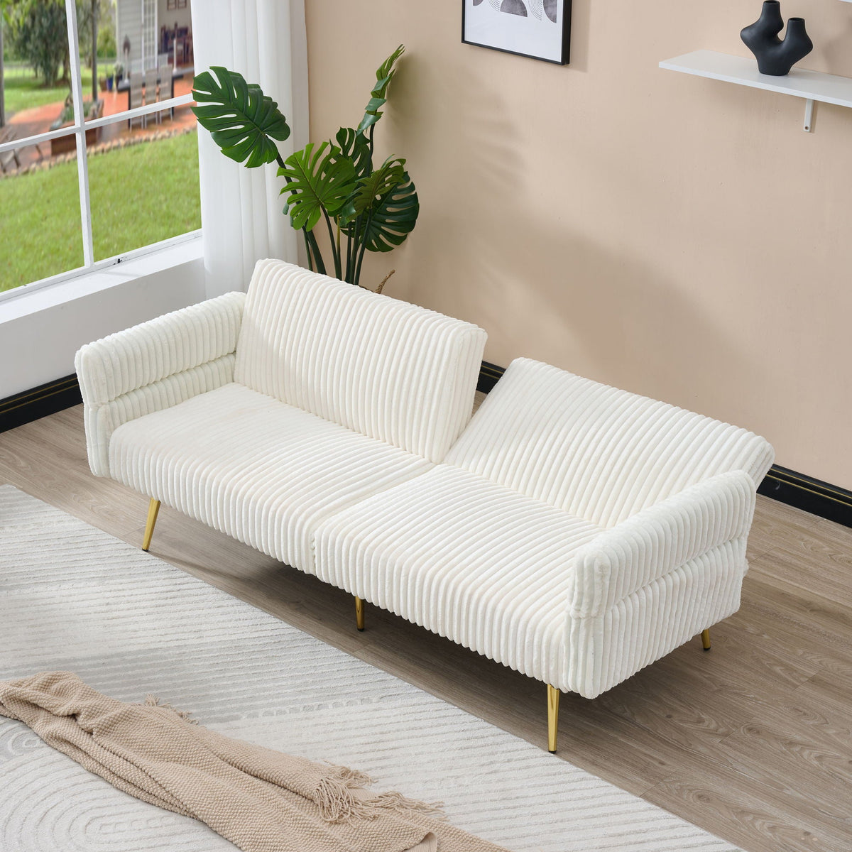 Luxury Foldable Double Sofa and Bed Frame