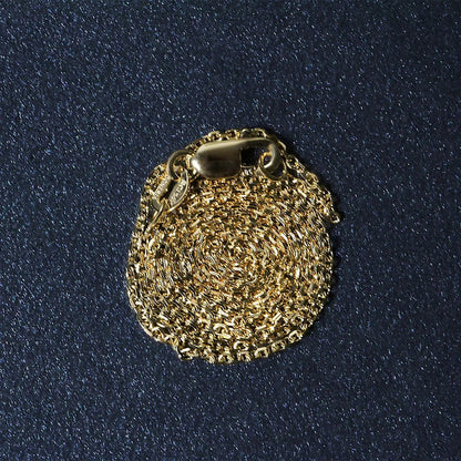 Necklace 14k yellow gold diamond-cut cable link chain 1.1mm with lobster clasp by Bids.com on Tampa Home & Garden Store