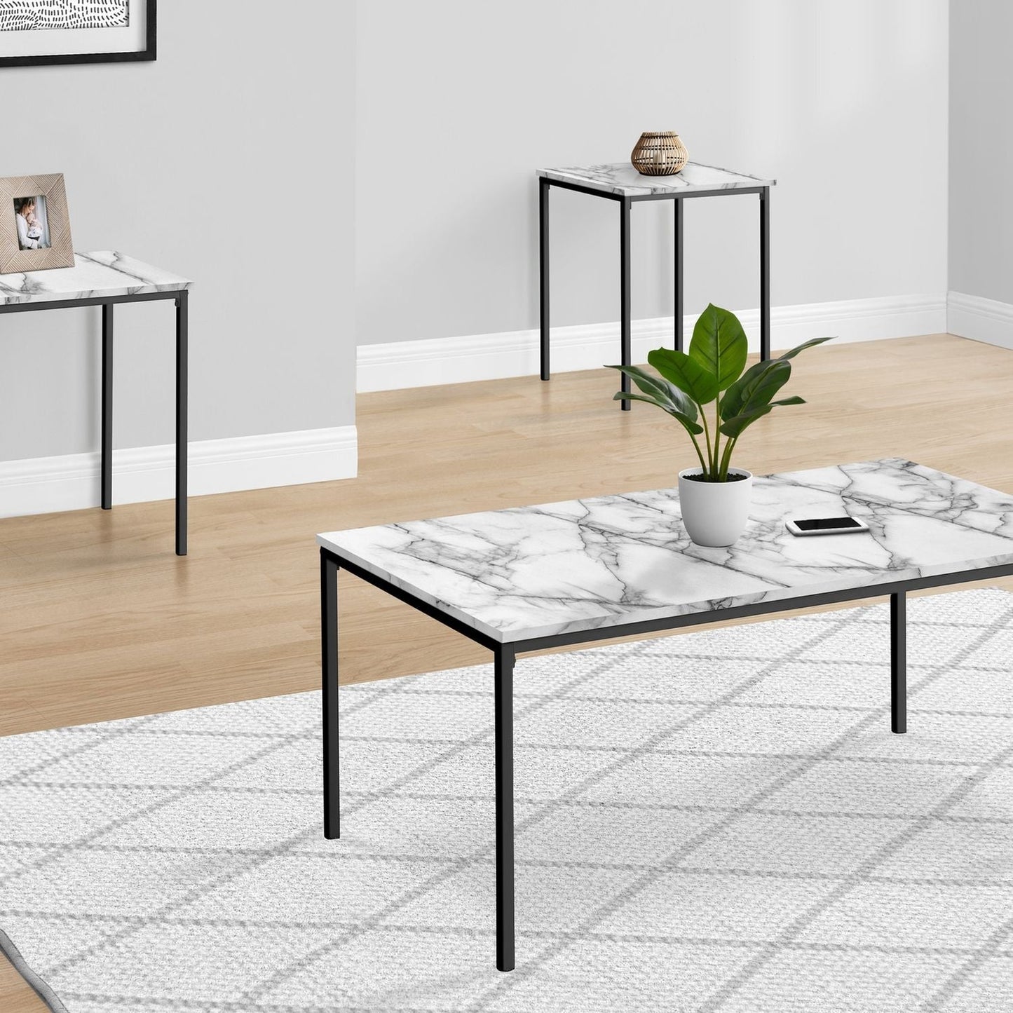 Coffee Table Set End Tables Contemporary Modern