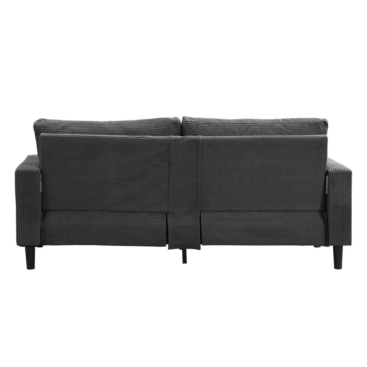Modern Upholstered Three Seater Sofa and Pillows
