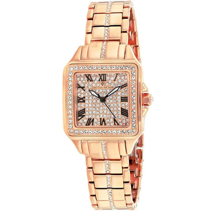 Christian Van Sant Splendeur watch rose gold-tone with diamond pavé bezel and linked bracelet by Bids.com on Tampa Home & Garden Store