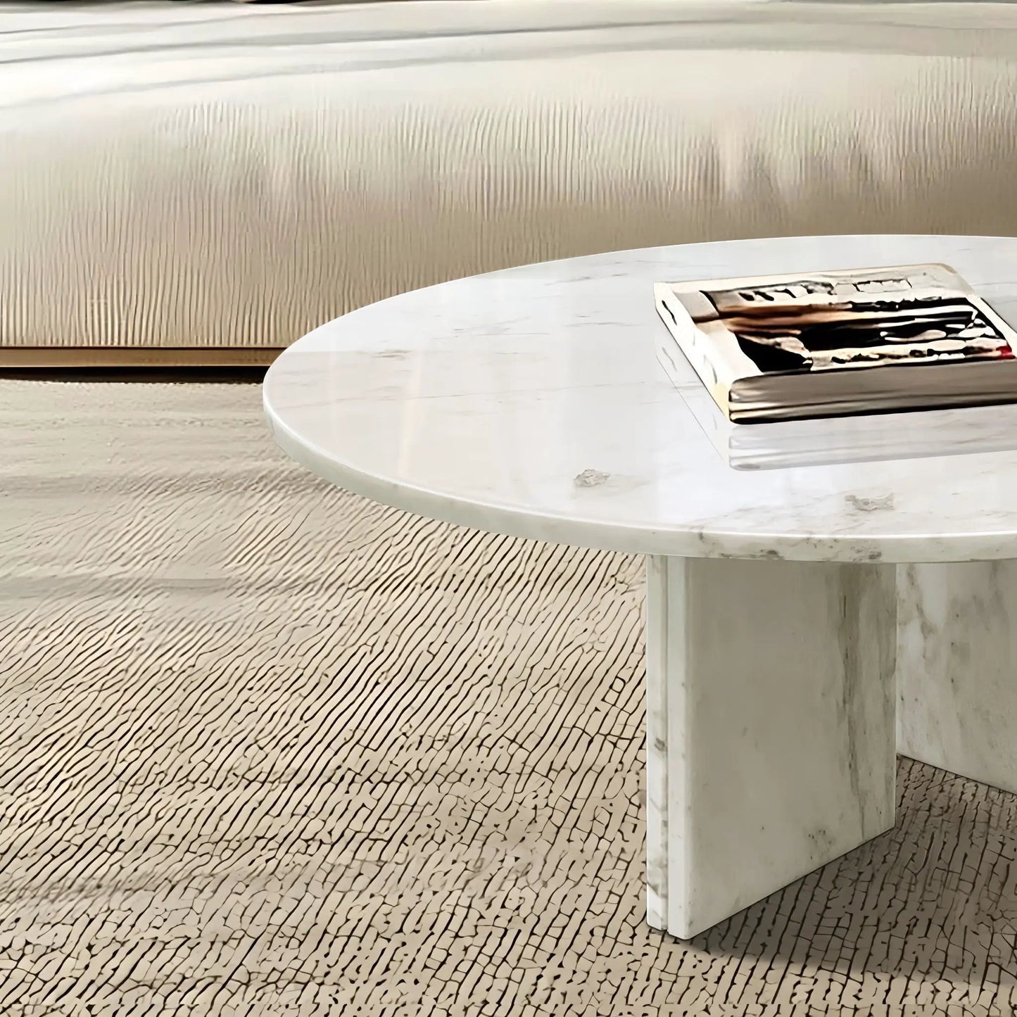 Elegant Coffee Duo Table Set white marble round tables by Unique Piece Furniture on Tampa Home & Garden Store