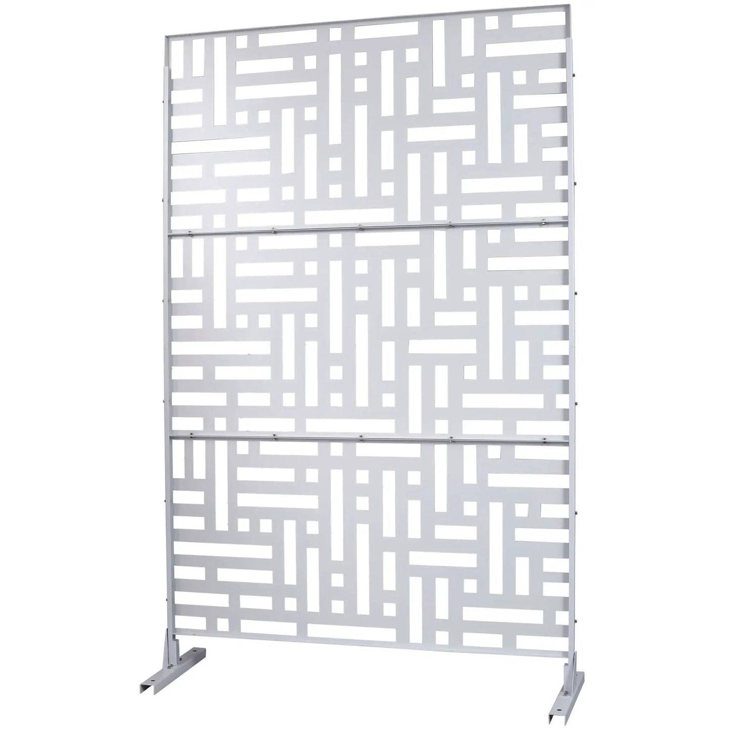 Decorative freestanding metal privacy screen, 2-panel by Unique Piece Furniture on Tampa Home & Garden Store