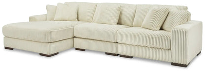 Lindyn Sectional Sofa with Cord Upholstery
