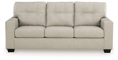 Santorine 3-seat stationary beige faux leather sofa by Unique Piece Furniture on Tampa Home & Garden Store