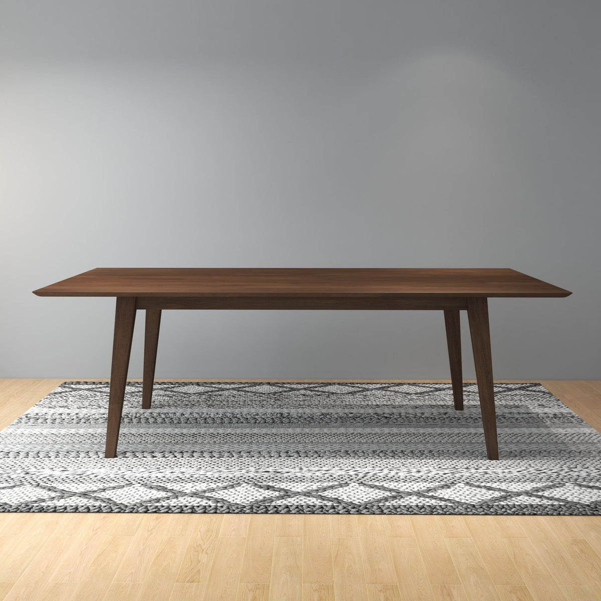 Levi Modern Style Rectangular Dining Kitchen Table in dark walnut by HouseOfZazla on Tampa Home & Garden Store