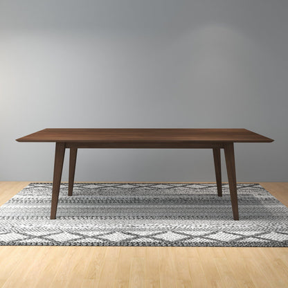 Levi Modern Style Rectangular Dining Kitchen Table in dark walnut by HouseOfZazla on Tampa Home & Garden Store
