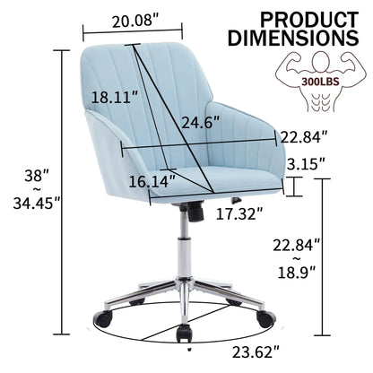 Adjustable Ergonomic Chair With Swivel Backrest