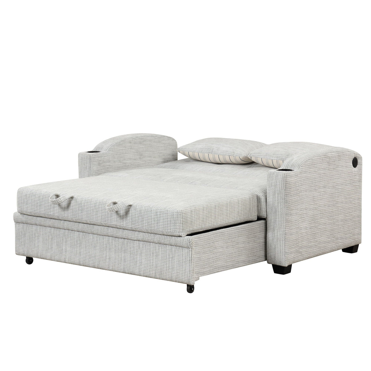 Convertible Sofa With Usb And Adjustable Backrest