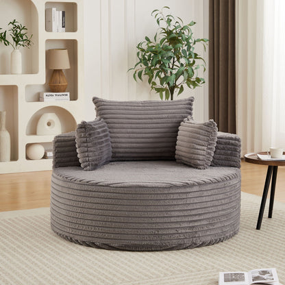 Modern single sofa with a backrest pillow